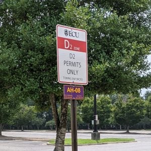 D Zone parking lot off of Charles Boulevard